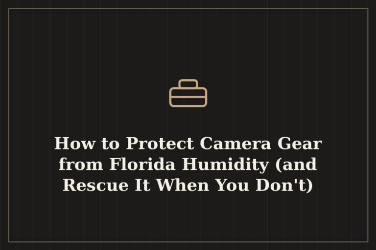 How to Protect Camera Gear from Florida Humidity (and Rescue It When You Don’t)
