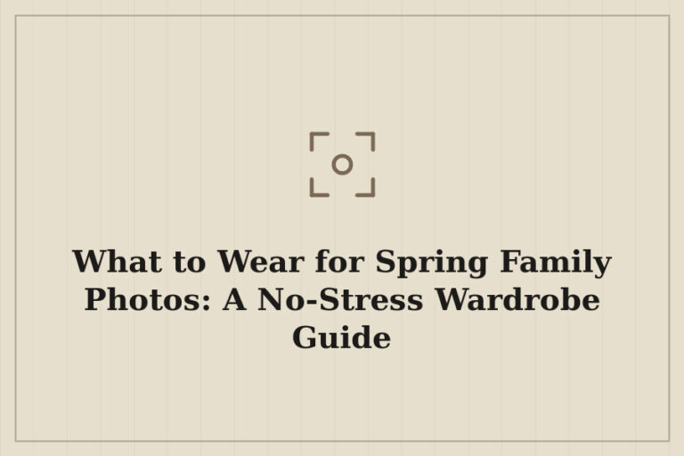 What to Wear for Spring Family Photos: A No-Stress Wardrobe Guide